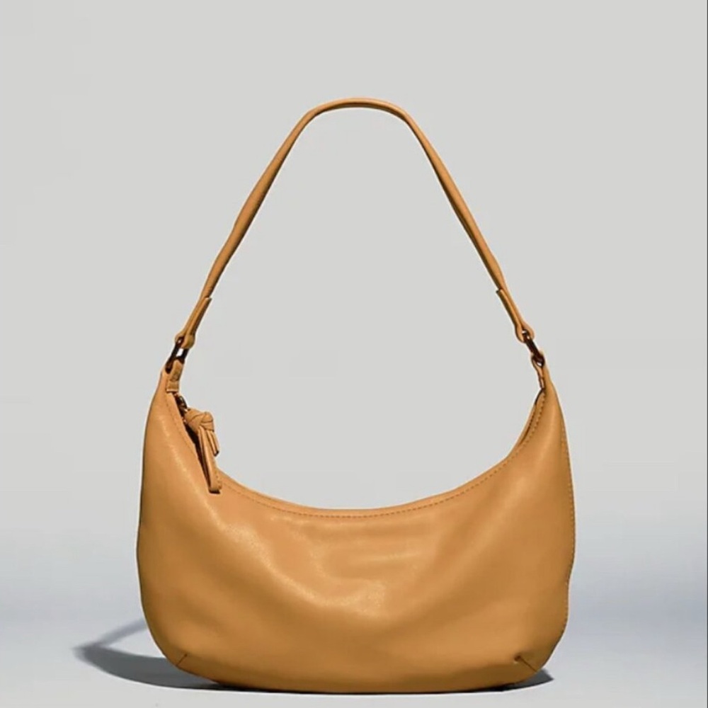 Madewell The Piazza Small Slouch Crescent Shoulder Bag - Timber Beam Brown
